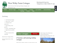 Tablet Screenshot of exmoor-cottages.com